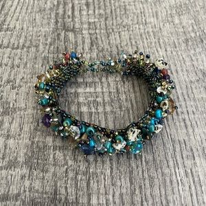 Multi- Color Mixed Stone Beaded Bracelet
